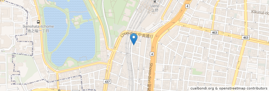 Mapa de ubicacion de はなの舞 en ژاپن, 東京都, 台東区.