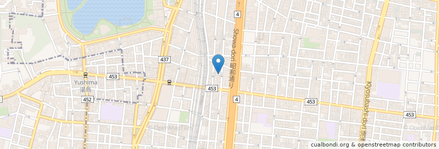 Mapa de ubicacion de MONSTER GRILL en 日本, 東京都, 台東区.