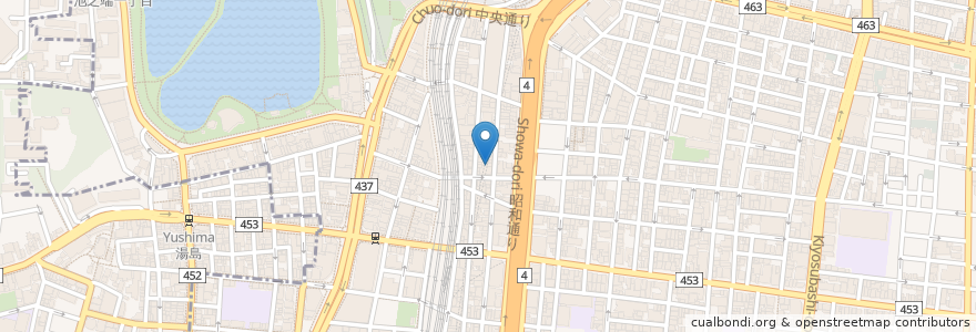 Mapa de ubicacion de 居酒屋釧路 en Japonya, 東京都, 台東区.