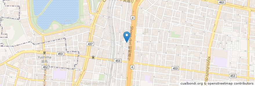 Mapa de ubicacion de 焼肉ホルモン 房家 en Japon, Tokyo, 台東区.