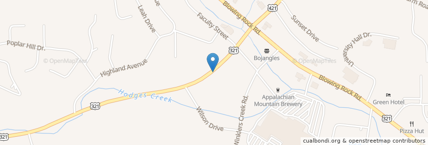 Mapa de ubicacion de Baymont Inn en Verenigde Staten, North Carolina, Watauga County, Boone.