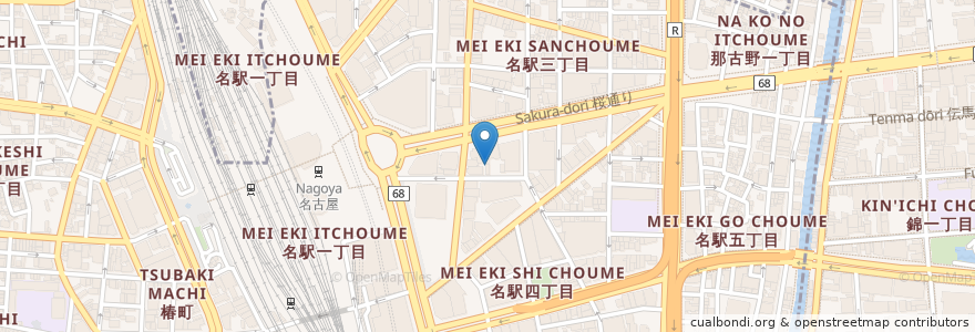 Mapa de ubicacion de SADO en 日本, 爱知县, 名古屋市, 中村区.