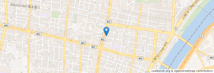 Mapa de ubicacion de デニーズ en Japan, Tokio, 台東区.