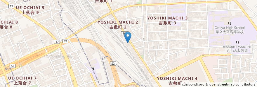 Mapa de ubicacion de ハナ信用組合 en Japonya, 埼玉県, さいたま市, 大宮区.