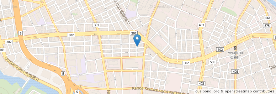 Mapa de ubicacion de ラーメン二郎　神田神保町店 en Jepun, 東京都, 千代田区.