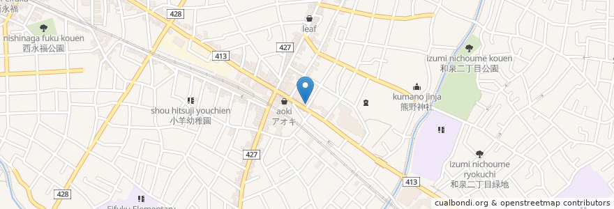 Mapa de ubicacion de 西村歯科医院 en Japón, Tokio, Suginami.
