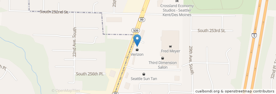 Mapa de ubicacion de ATI Physical Therapy en United States, Washington, King County, Kent.