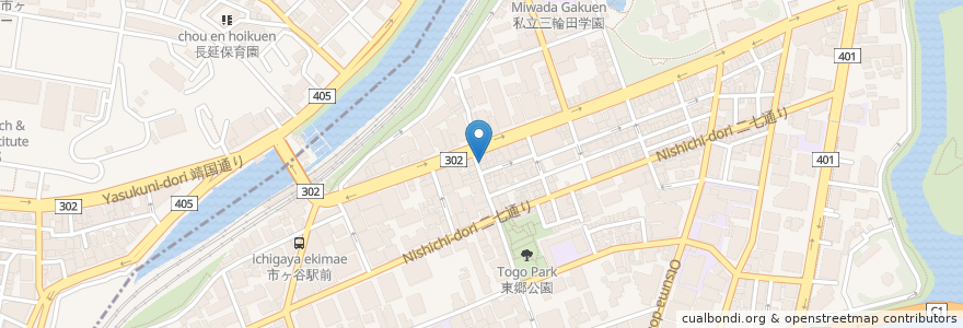 Mapa de ubicacion de 万豚記 en Japonya, 東京都, 千代田区.
