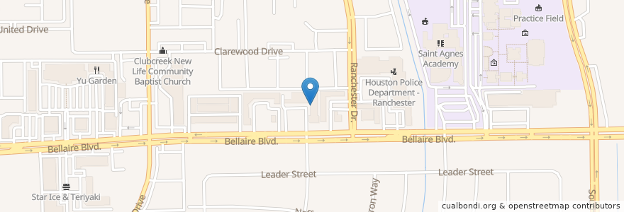 Mapa de ubicacion de Xin Jiang BBQ en ایالات متحده آمریکا, تگزاس, Houston, Harris County.