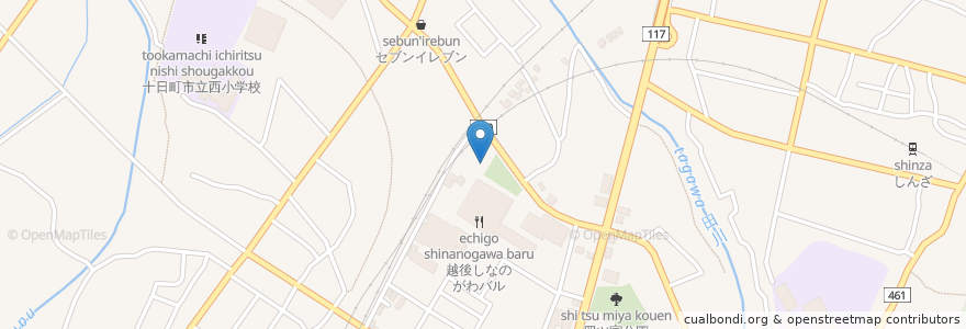 Mapa de ubicacion de キナーレ;明石の湯 en Japón, Prefectura De Niigata, 十日町市.