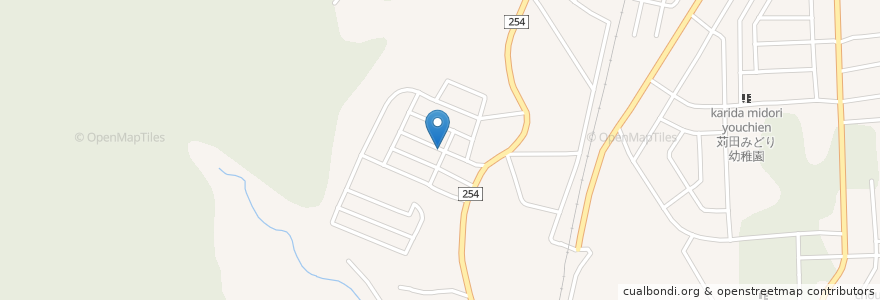 Mapa de ubicacion de 緑ヶ丘集会所 en Japan, 福岡県, 京都郡, 苅田町.