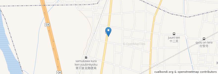 Mapa de ubicacion de コスモ石油 en 일본, 가나가와현, 寒川町.