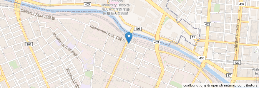 Mapa de ubicacion de ユアクリニック en Japan, Tokio, 千代田区.