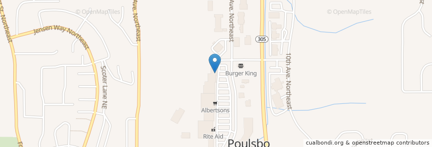 Mapa de ubicacion de Domino's Pizza en United States, Washington, Kitsap County, Poulsbo.