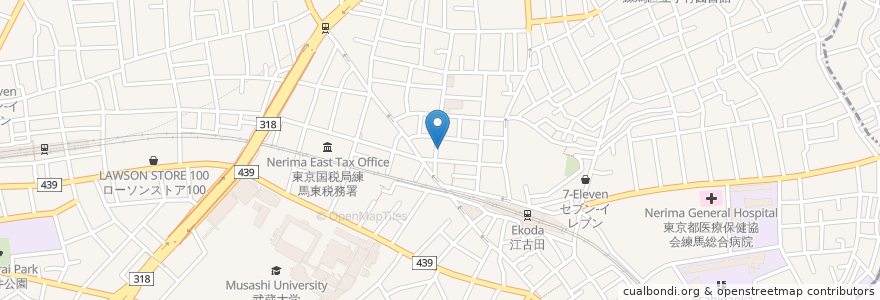 Mapa de ubicacion de コスモ薬局 en ژاپن, 東京都, 練馬区.