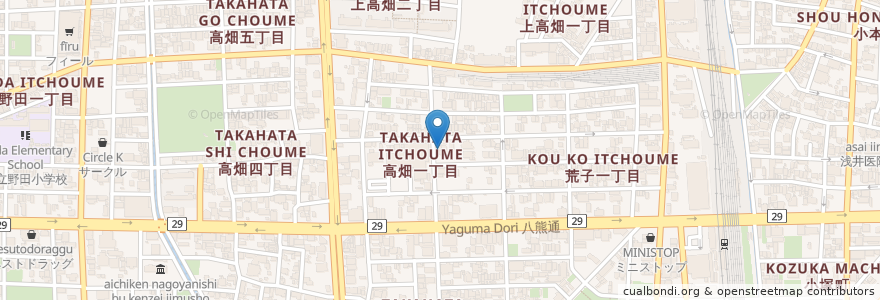 Mapa de ubicacion de 吉村歯科 en Япония, Айти, 名古屋市, 中川区.