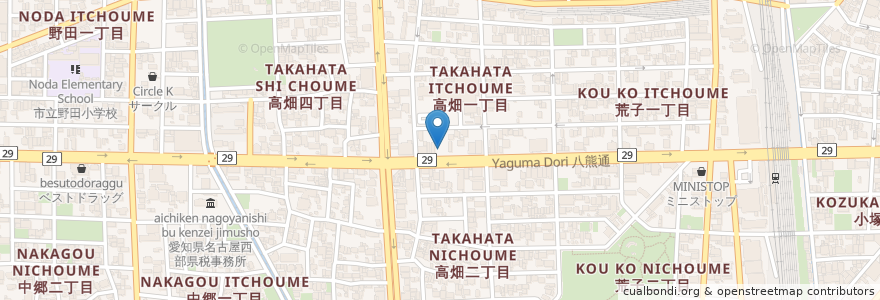 Mapa de ubicacion de 名鉄協商パーキング en 日本, 愛知県, 名古屋市, 中川区.