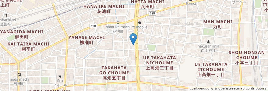 Mapa de ubicacion de きゃべつ en Japan, Aichi Prefecture, Nagoya, Nakagawa Ward.