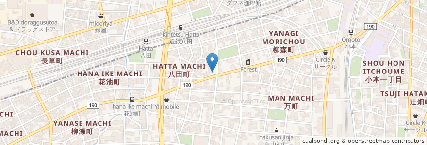 Mapa de ubicacion de まぐろ太郎 en Japan, Aichi Prefecture, Nagoya, Nakagawa Ward.