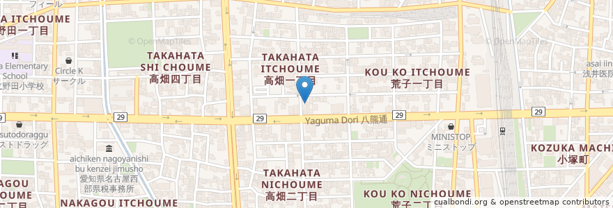 Mapa de ubicacion de 信州屋 en Japan, Präfektur Aichi, 名古屋市, 中川区.