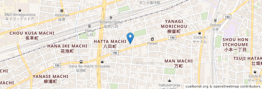 Mapa de ubicacion de aka en 日本, 爱知县, 名古屋市, 中川区.