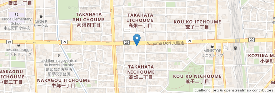 Mapa de ubicacion de ハイジー en 日本, 爱知县, 名古屋市, 中川区.