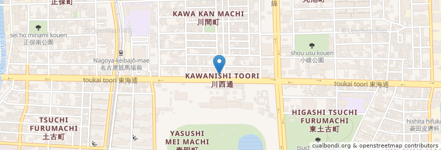 Mapa de ubicacion de 福島歯科医院 en 日本, 爱知县, 名古屋市, 港区.