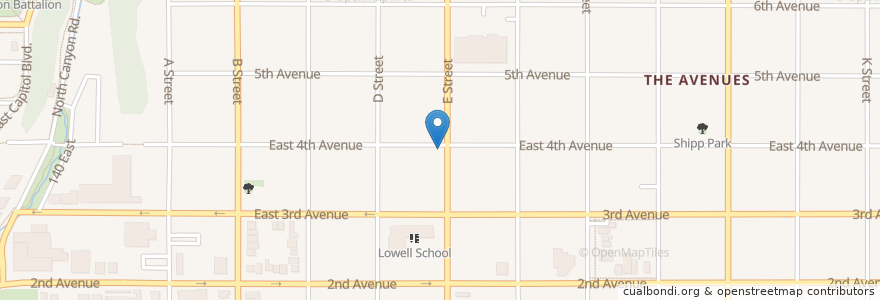 Mapa de ubicacion de Straw Market en 미국, 유타 주, Salt Lake County, Salt Lake City.