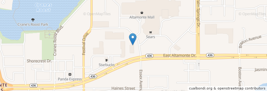 Mapa de ubicacion de Avis en Estados Unidos De América, Florida, Seminole County, Altamonte Springs.