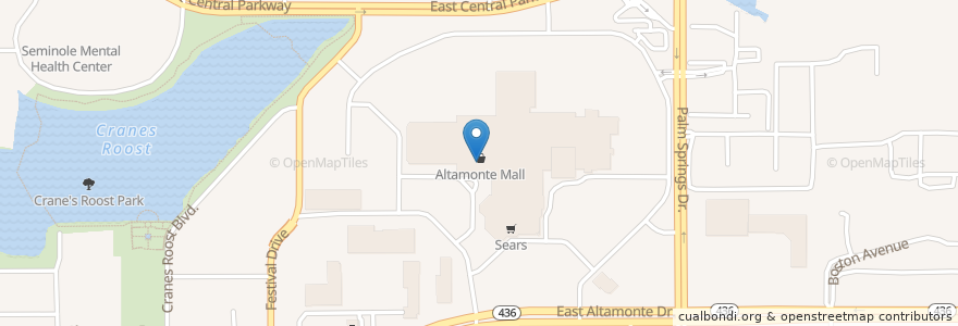 Mapa de ubicacion de Donut Factory en United States, Florida, Seminole County, Altamonte Springs.