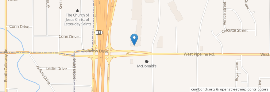 Mapa de ubicacion de The UPS Store en United States, Texas, Tarrant County, Hurst.