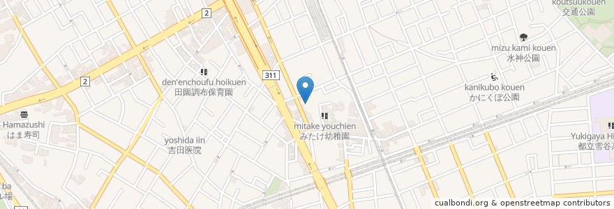 Mapa de ubicacion de しみず内科クリニック en Japan, 東京都, 大田区.