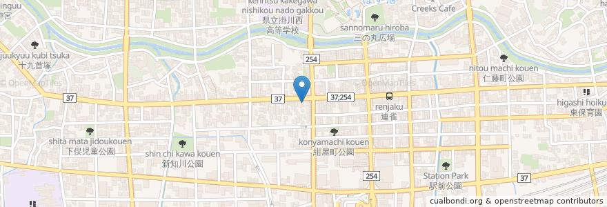 Mapa de ubicacion de 桜井薬局 en Japan, Präfektur Shizuoka, 掛川市.