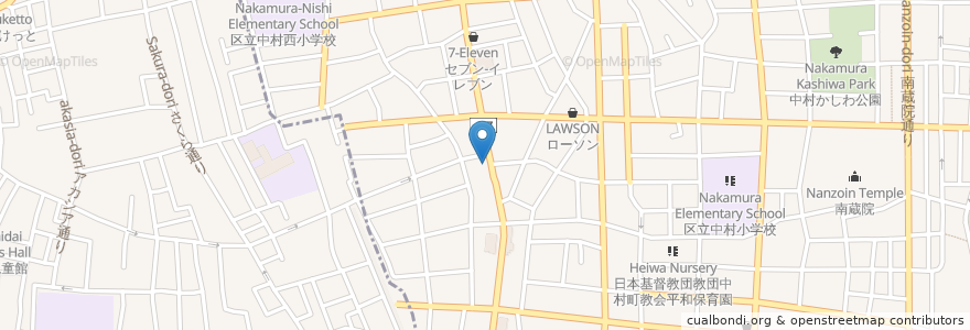 Mapa de ubicacion de フラワー薬局 en 일본, 도쿄도, 練馬区.