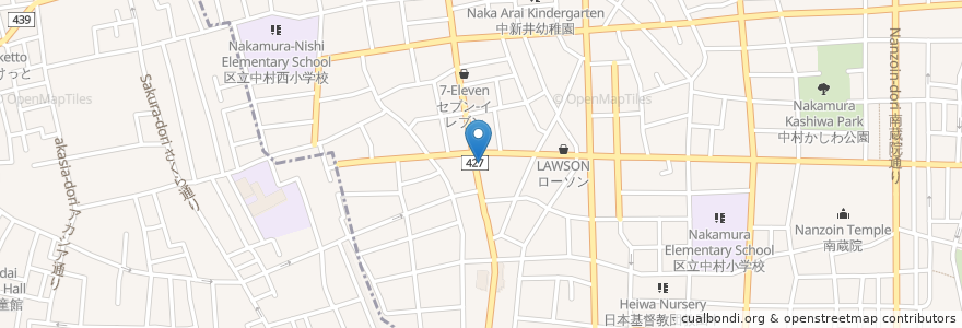 Mapa de ubicacion de ナポリの窯 en Japão, Tóquio, 練馬区.