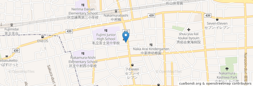Mapa de ubicacion de グリル フジサワ en Япония, Токио, Нерима.