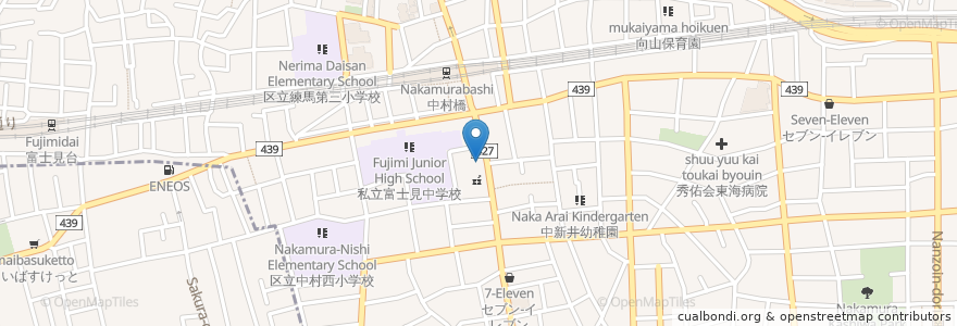 Mapa de ubicacion de 田中医院 en Japón, Tokio, Nerima.