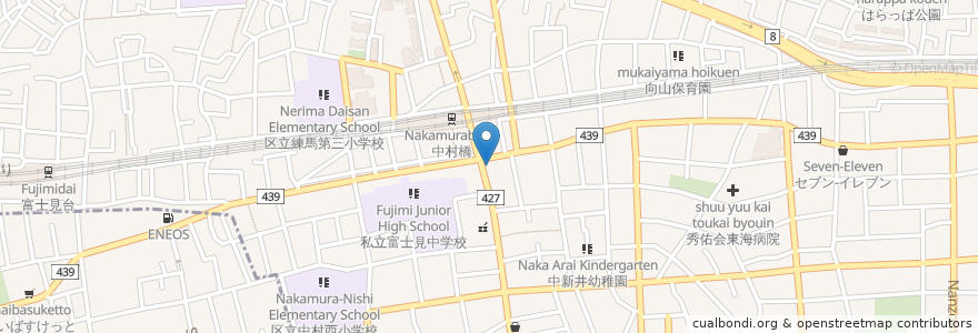 Mapa de ubicacion de マクドナルド en 日本, 東京都, 練馬区.