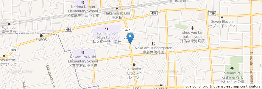 Mapa de ubicacion de kuutamo en 日本, 东京都/東京都, 練馬区.