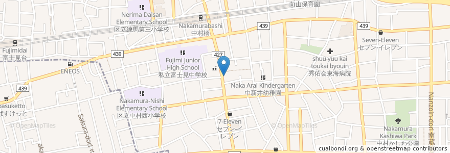 Mapa de ubicacion de 練馬中村橋クリニック en Giappone, Tokyo, 練馬区.