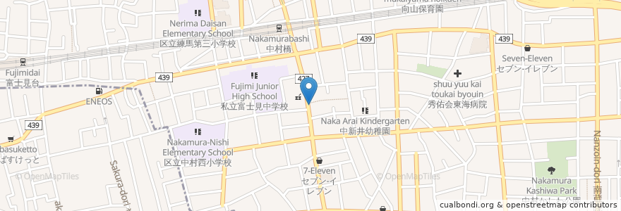 Mapa de ubicacion de 隆すし en 일본, 도쿄도, 練馬区.