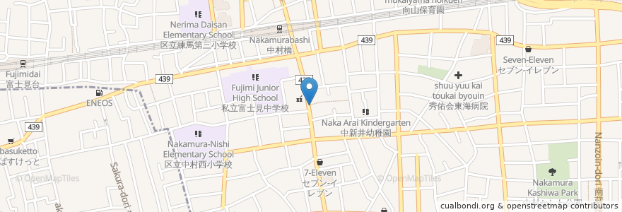 Mapa de ubicacion de ひらのや en Japan, Tokio, 練馬区.