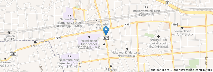 Mapa de ubicacion de Dogan en Japão, Tóquio, 練馬区.
