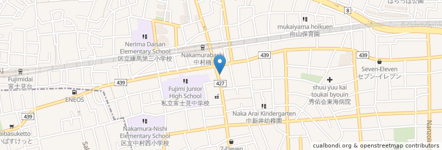 Mapa de ubicacion de Raja-Goo en Japon, Tokyo, 練馬区.