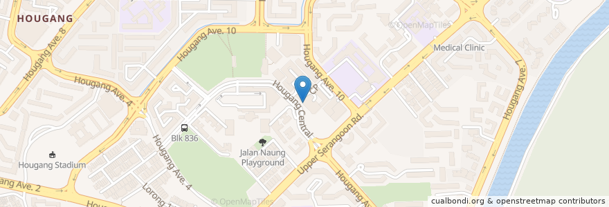 Mapa de ubicacion de POSB en Singapura, Northeast.