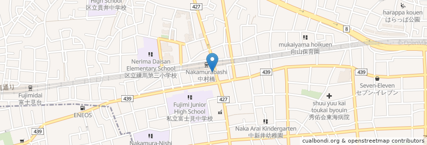 Mapa de ubicacion de シリジャナ en Japonya, 東京都, 練馬区.