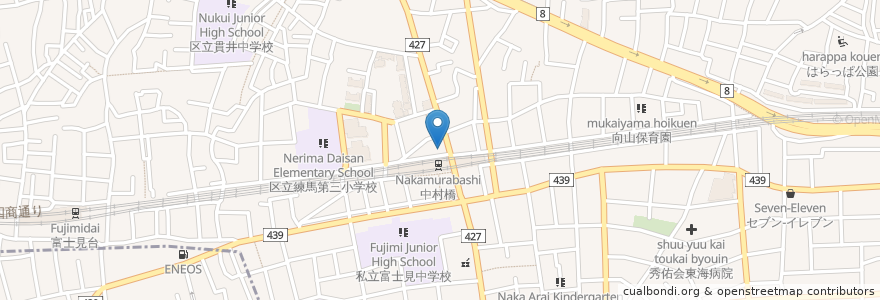 Mapa de ubicacion de KING en اليابان, 東京都, 練馬区.