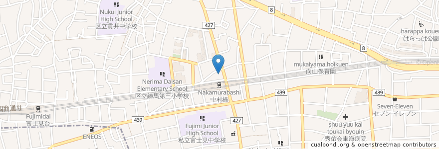 Mapa de ubicacion de マツモトキヨシ en Japan, 東京都, 練馬区.
