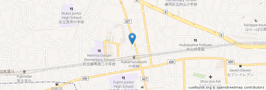 Mapa de ubicacion de 栄寿司 en Japão, Tóquio, 練馬区.
