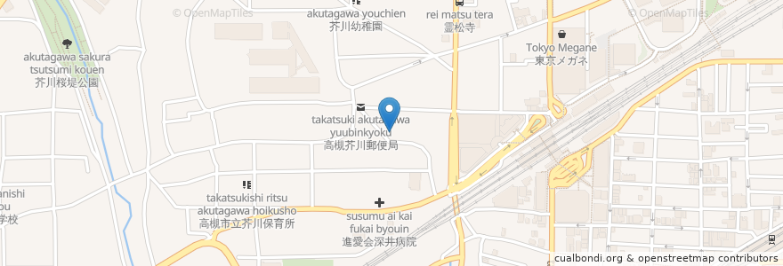 Mapa de ubicacion de 高橋熱帯魚Bar en Japón, Prefectura De Osaka, 高槻市.